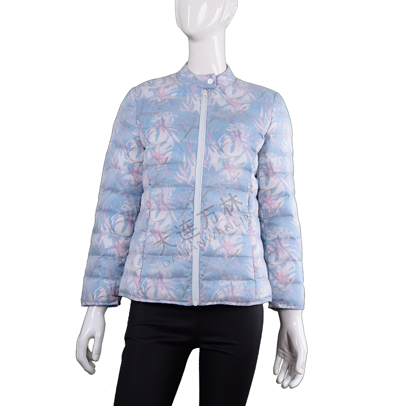 女士雙層輕薄短款羽絨服