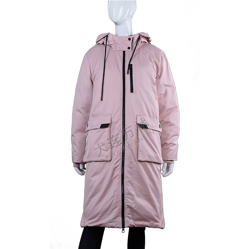 女士休閑寬松中長款羽絨服